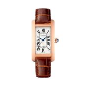 Tank Américaine 41.6x22.6mm, Automatic Movement, 18k Rose Gold Case, Leather Strap Watch image