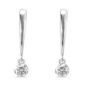 18K White Gold 0.30ct Diamond Drop Earrings image