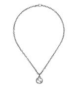 Interlocking Sterling Silver Aged Necklace image