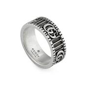 GG Marmont Sterling Silver Ring Size 13