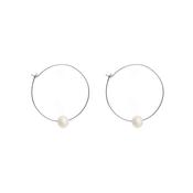 Silver Abbie Hoop Earrings image