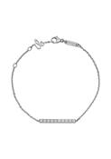 Ice Cube 18k White Gold Half-Set Diamond Bracelet
