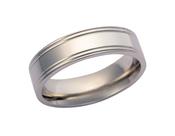 Platinum 950 gents 6mm pattern band