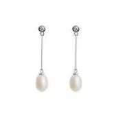 Juvi Silke Sterling Silver Freshwater Pearl Drop Earrings image