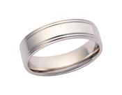 Platinum Pattern Band Size U 6mm image