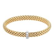 18k Yellow Gold Flex'it Vendome Bracelet with Diamonds image