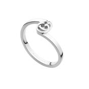 Running G Stacking 18k White Gold Size 17