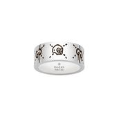 Ghost 9mm Sterling Silver Ring Size L