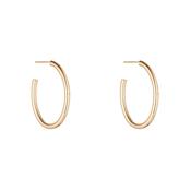 Sterling Silver Oval Hoop Earrings