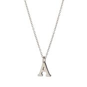 Sterling Silver Initial A Pendant Necklace