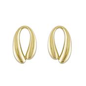 Sterling Silver Yellow Horse Shoe Earrings image