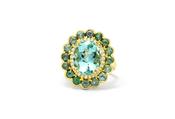 O'Dwyer Belle 18ct Yellow Gold Aquamarine Ring image