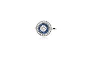 O'Dwyer Target Platinum Diamond &amp; Sapphire Ring image