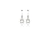 O'Dwyer Chevron White Gold Diamond Small Earrings