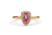 O'Dwyer Pink Sapphire Diamond Kite Ring image