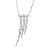 Armis Cascade 18k White Gold Diamond Pendant Necklace