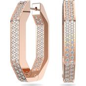 Dextera Rose Gold-Plated Crystal Hoop Earrings image