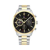 Matthew 44mm Black Dial Quartz Two-Tone Stainless Steel Watch image
