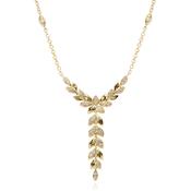 9ct Yellow Gold Diamond Cascading Y-Shape Necklace image