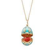 Heritage Guilloché Enamel Heart Surprise Locket image