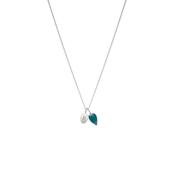 Juvi Sterling Silver Relic Iolite Droplet Charm Necklace image