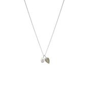 Silver Relic Labradorite Droplet Charm Necklace image