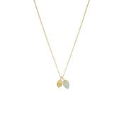 Juvi Gold Vermeil Relic Moonstone Droplet Charm Necklace image