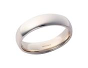 9ct White Gold 6mm Size 'W' Court Band image