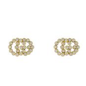 GG Running 18k Yellow Gold Diamond Stud Earrings image