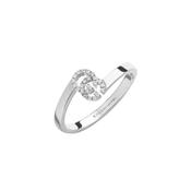 GG Running 18k White Gold Diamond Ring image