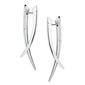 Sabre Crossover Earrings - Silver image