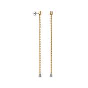 18k Yellow Gold Pendant Earrings with Diamonds – Aria Collection image
