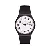 Classic TWICE AGAIN 41mm, Round White Dial, Quartz, Black Case, Black Strap Watch image