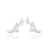 O'Dwyer 18k White Gold Blossom Stud Earrings image