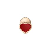 My Happy Hearts 18k Rose Gold Carnelian Inlay Single Earring image