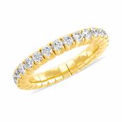 18k Yellow Gold 1.35ct Diamonds Flex Ring image