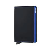 Slimwallet Matte Black &amp; Blue