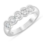 Weir Collection Platinum 5 Diamond Line Band image