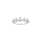 Ice Crystal Sterling Silver Ring- Size 54 image