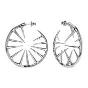 Blackthorn Hoop Earrings - Silver