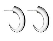 Talon Cat Claw Hoop Earrings Medium in Silver image