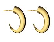 Yellow Gold Vermeil Talon Cat Claw Hoop Earrings Medium image