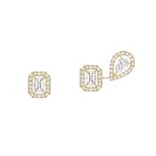 18k Gold My Twin 1+2 Diamond Earrings image