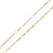 9k Yellow Gold Figaro Bracelet