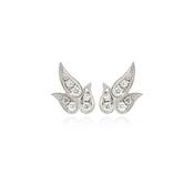O'Dwyer 18k White Gold Leaf Stud Earrings image