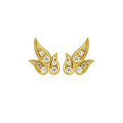 O'Dwyer 18k Yellow Gold Leaf Stud Earrings image
