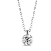 18k White Gold 0.40ct Diamond Pendant Necklace image