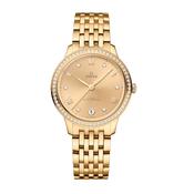 De Ville Prestige 34mm 18ct Yellow Gold w/ Diamonds Dial 18ct Yellow Gold Bracelet Watch