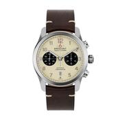 ALT1-C 43mm Cream Dial Automatic Brown Leather Strap Watch