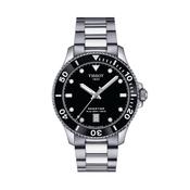 Seastar 1000 40mm, Black Dial. Quartz Movement, Stainless Steel Watch image